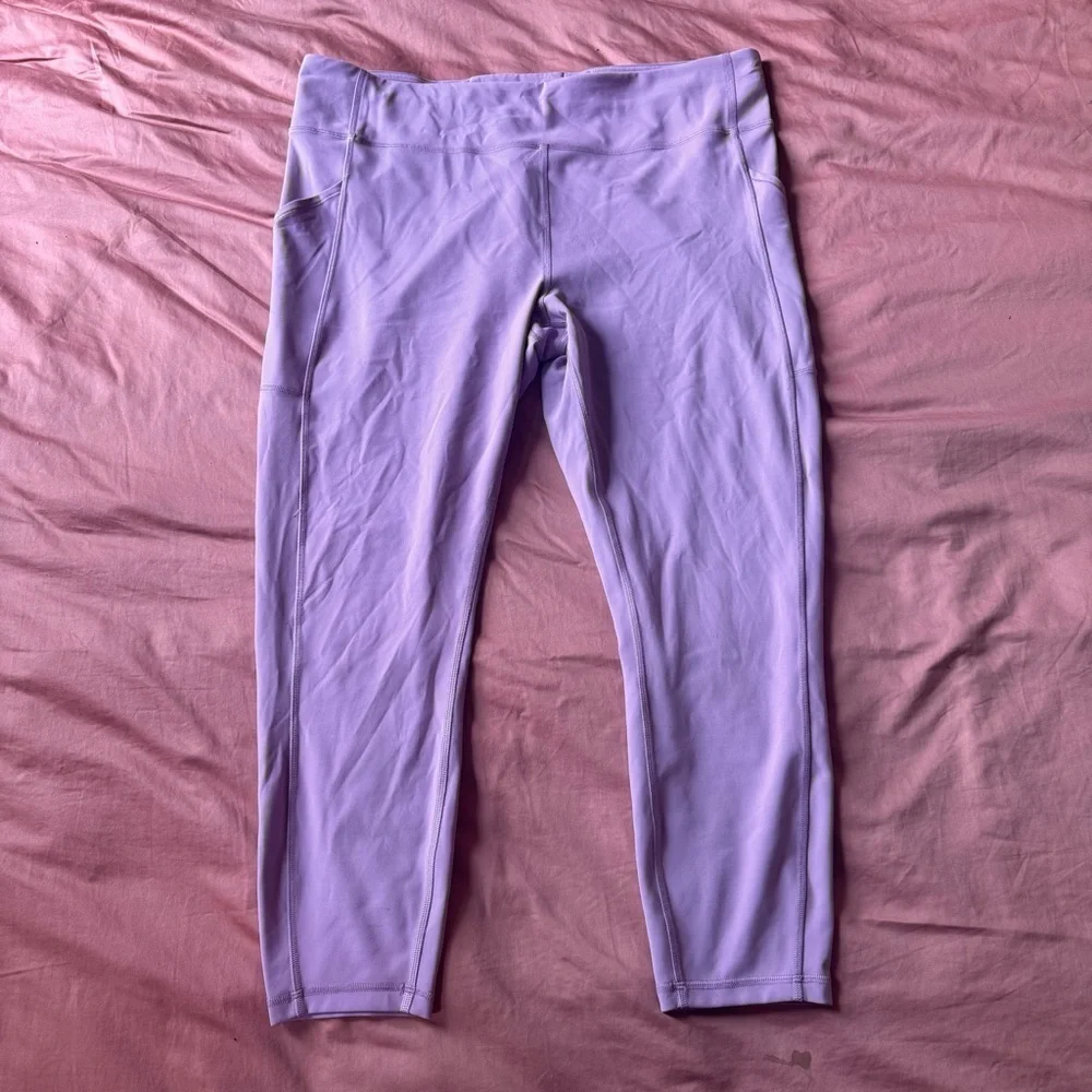 Lululemon Invigorate High-Rise 23” crop Size 18 Jubilee Lavender Leggings